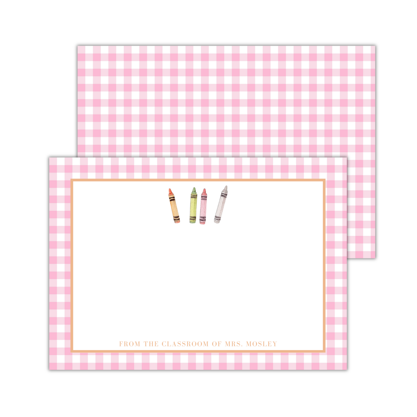 Crayon Teacher Stationery