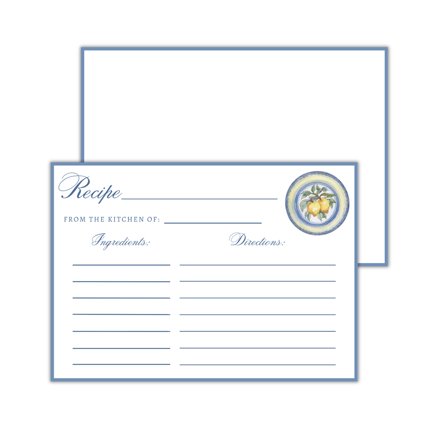 Recipe Card - Blue Lemon