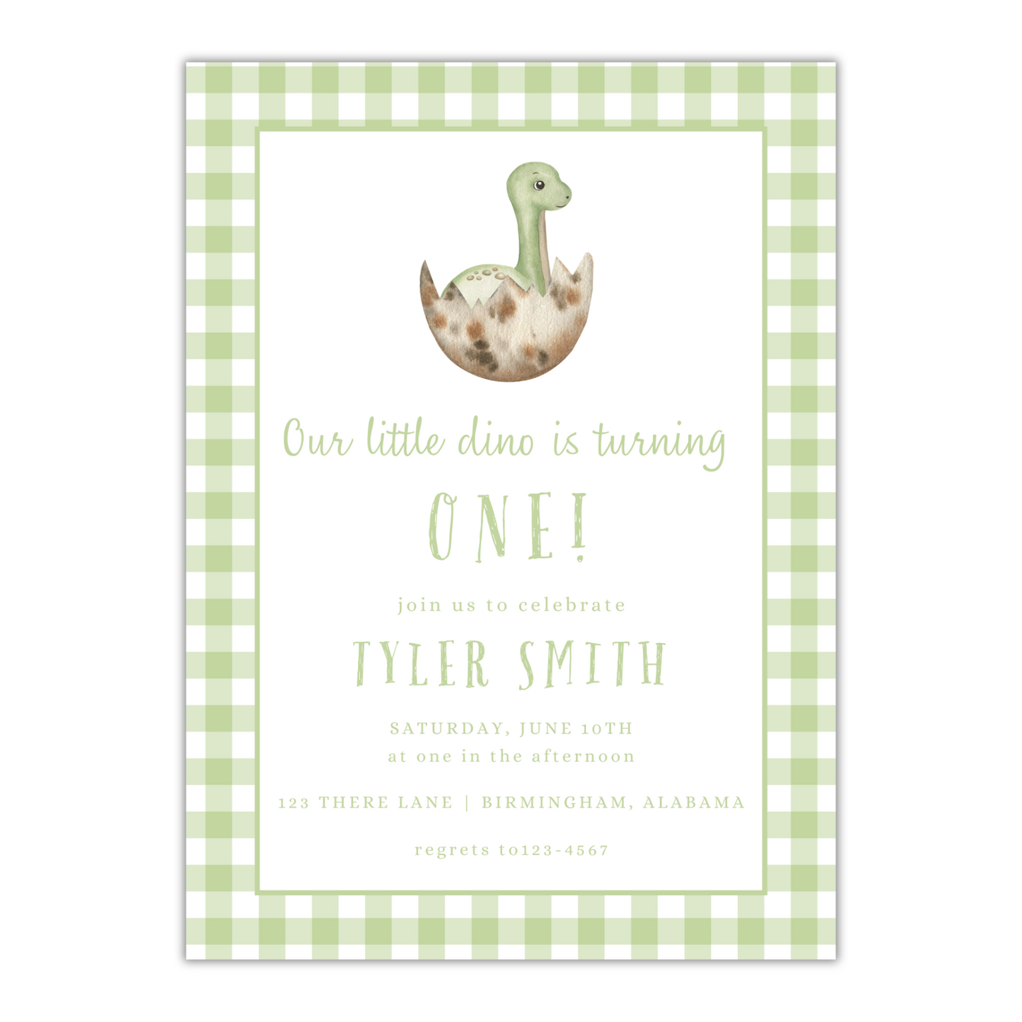 Little Dino Invitation