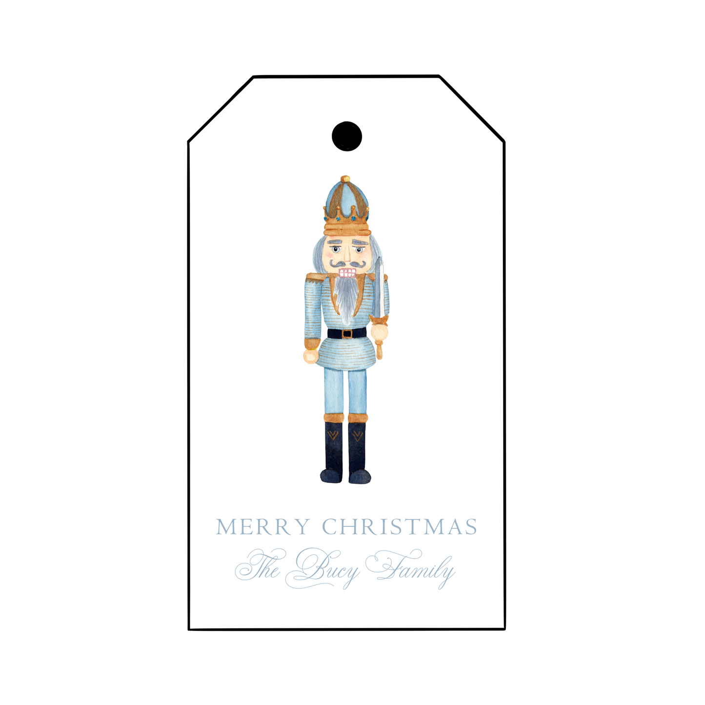 Watercolor Nutcracker Gift Tags