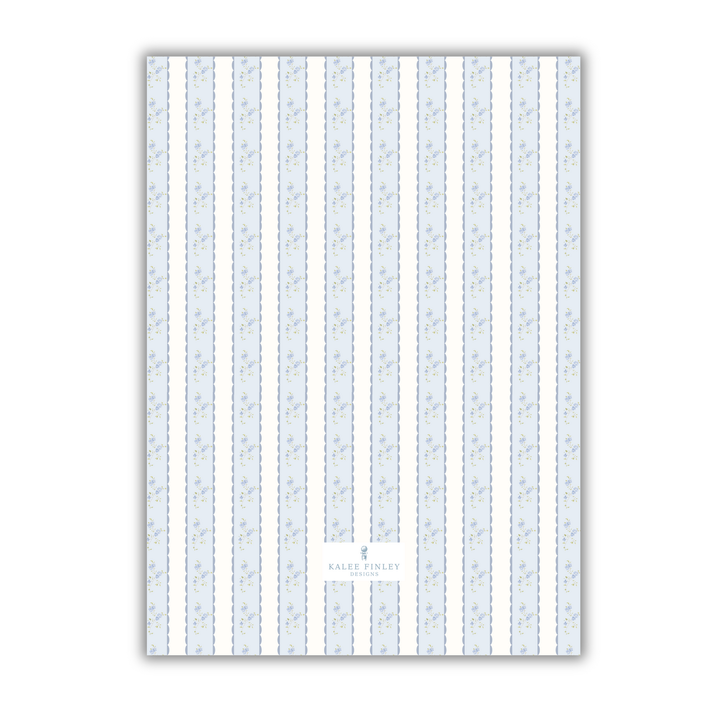 Blossom Blue Christmas Card
