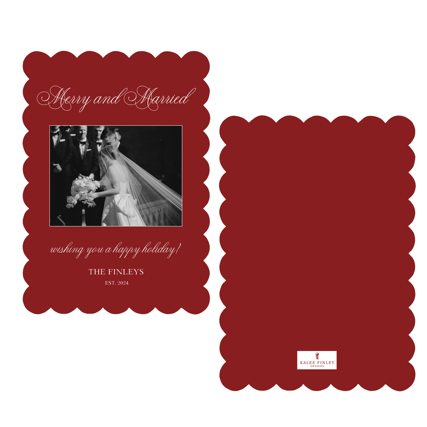 Scalloped Christmas Card