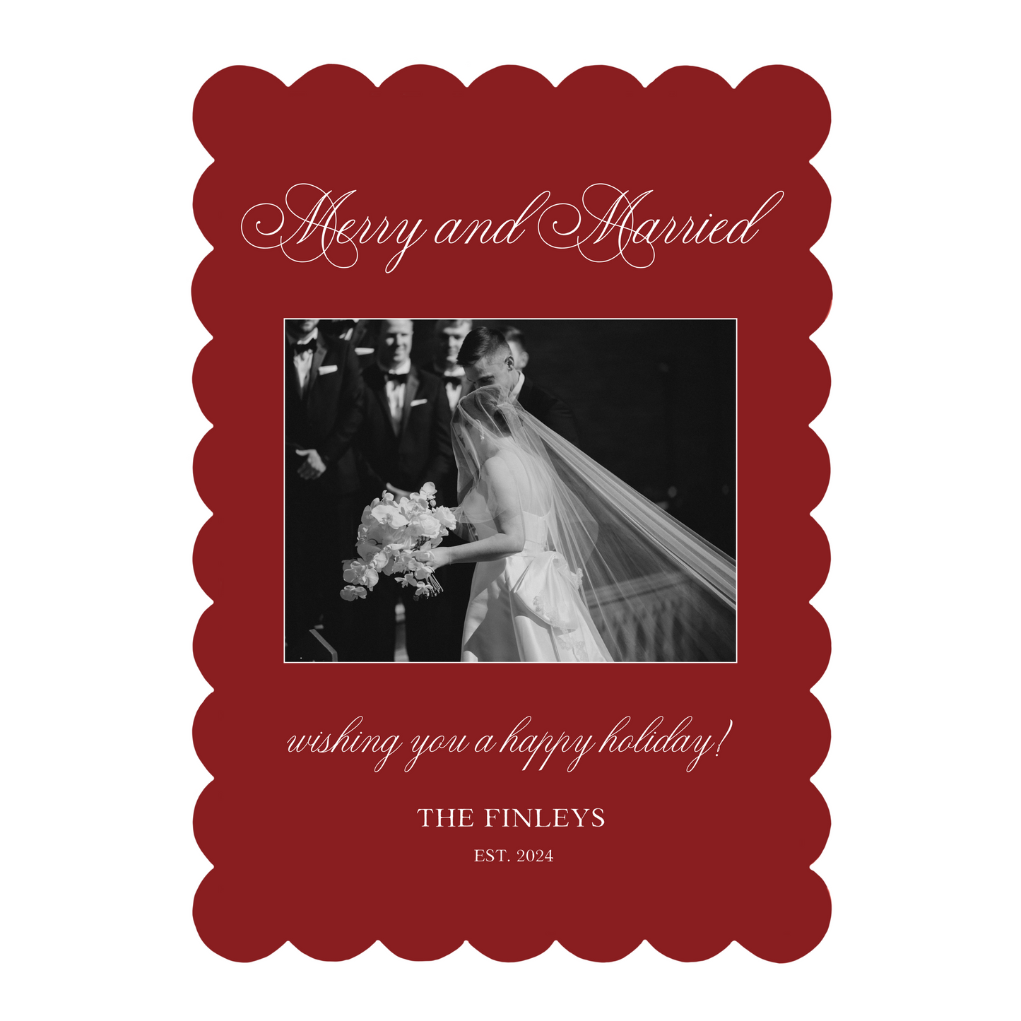Scalloped Christmas Card