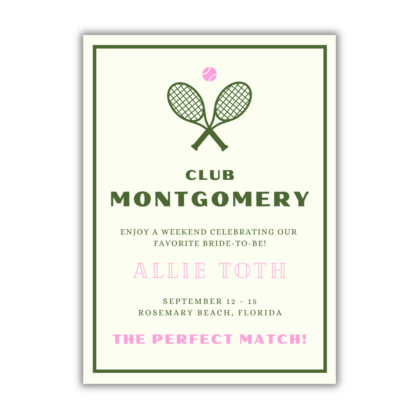 Perfect Match Bachelorette Itinerary