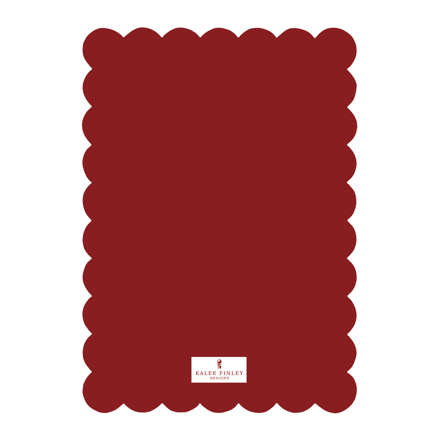 Scalloped Christmas Card