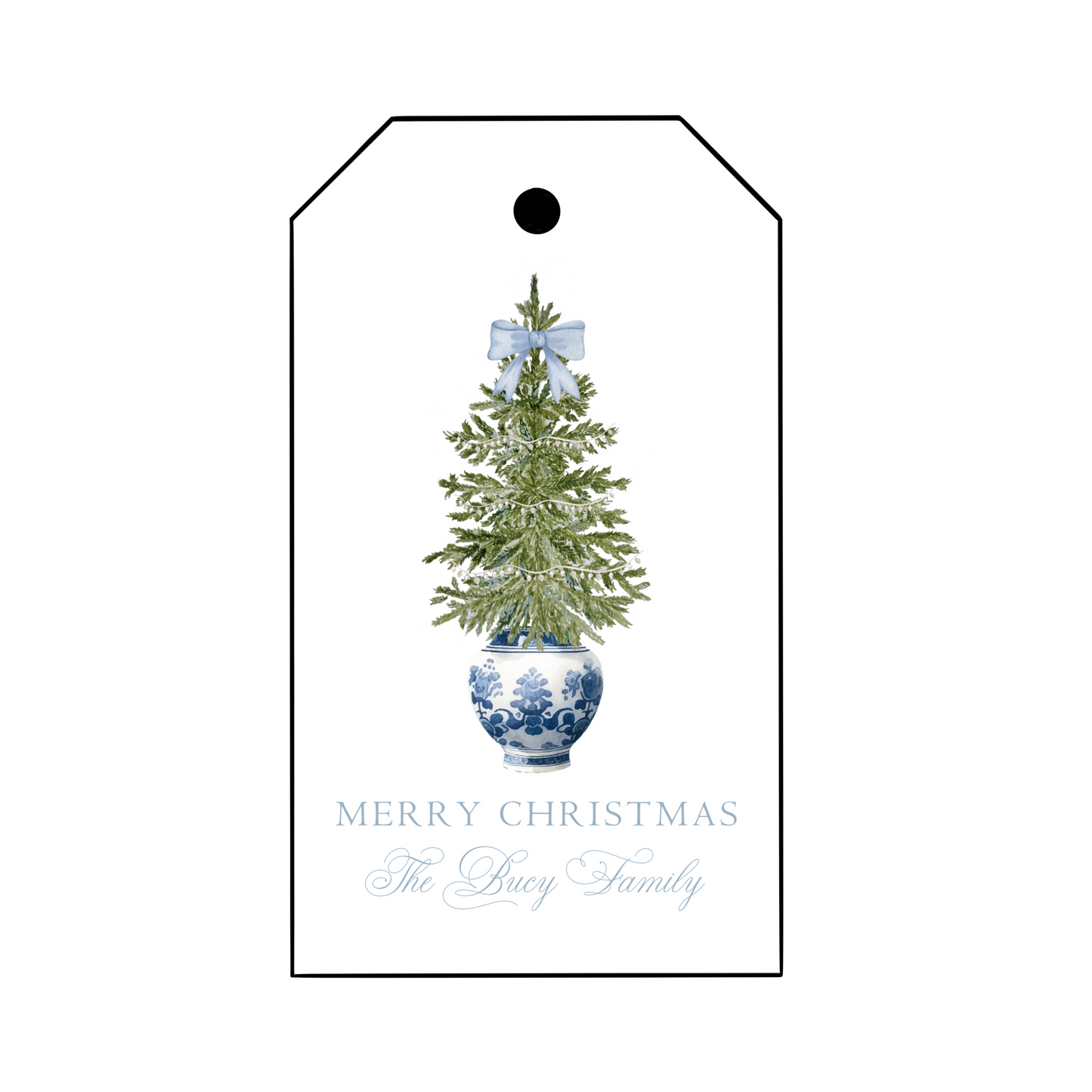 Chinoiserie Christmas Gift Tags