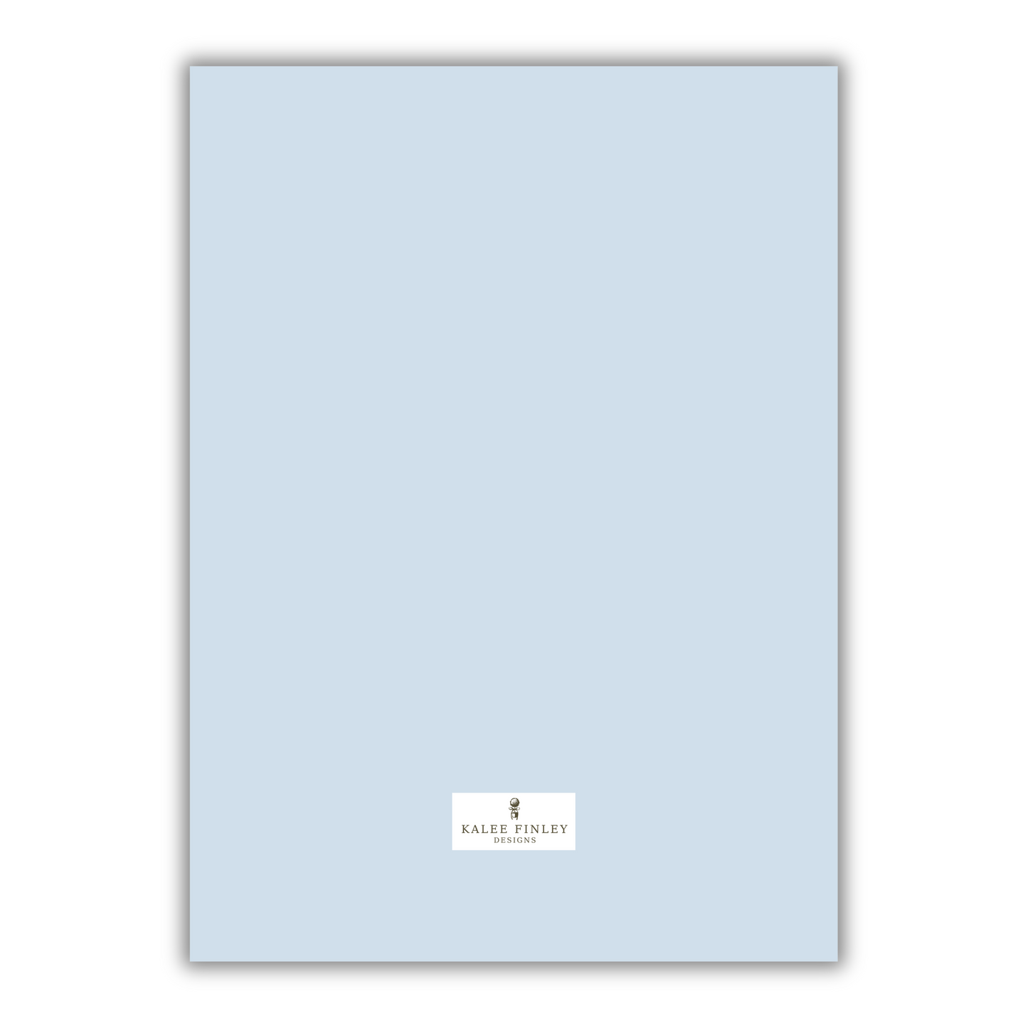 Happy Holidays - Light Blue Christmas Card