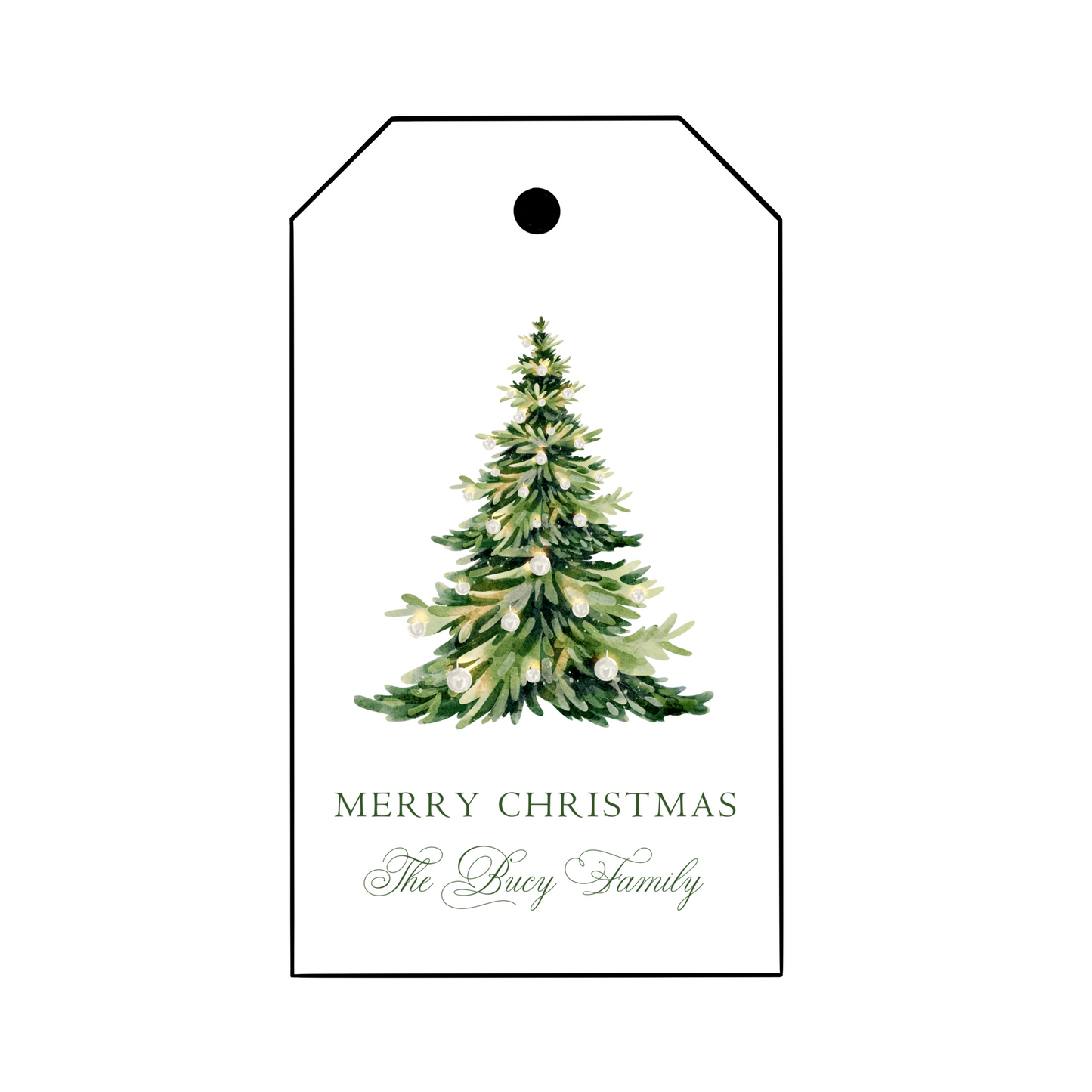 Christmas Tree Gift Tags