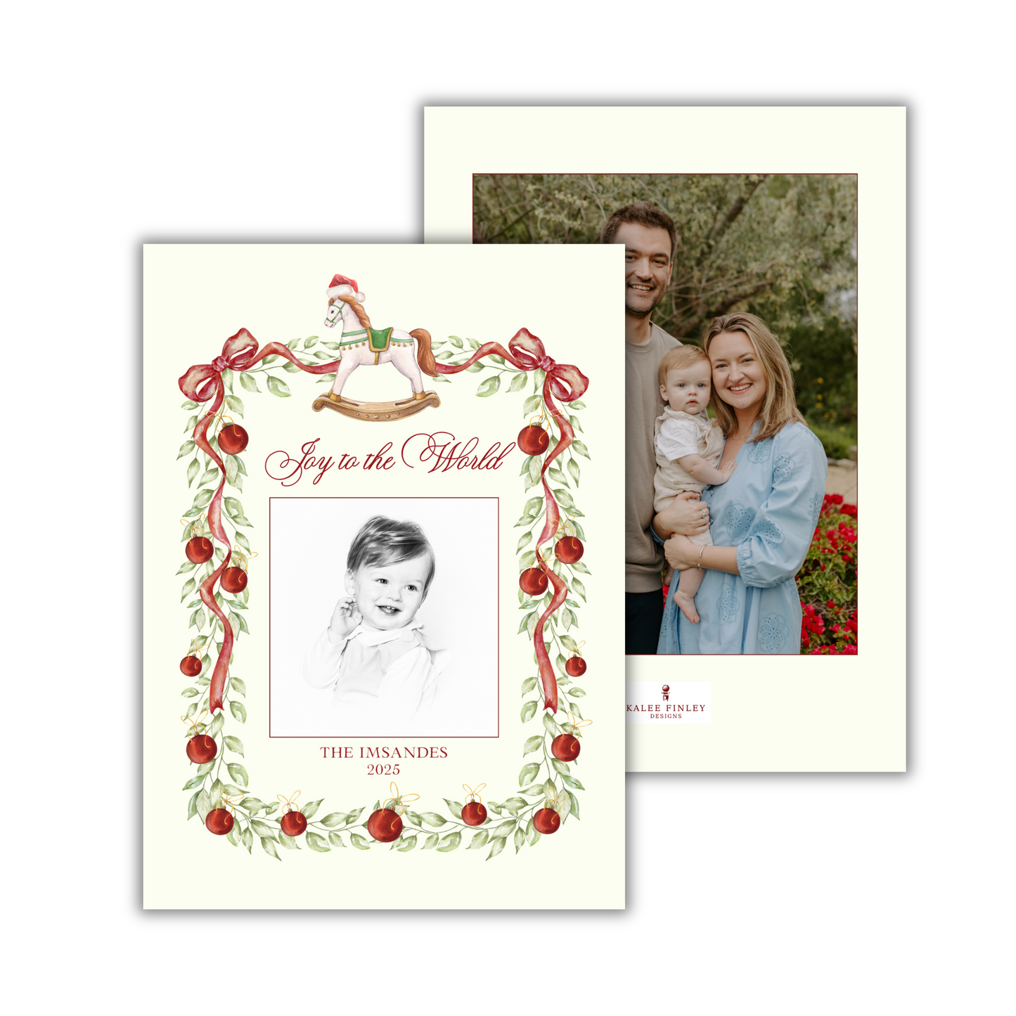 Rocking Horse Christmas Card