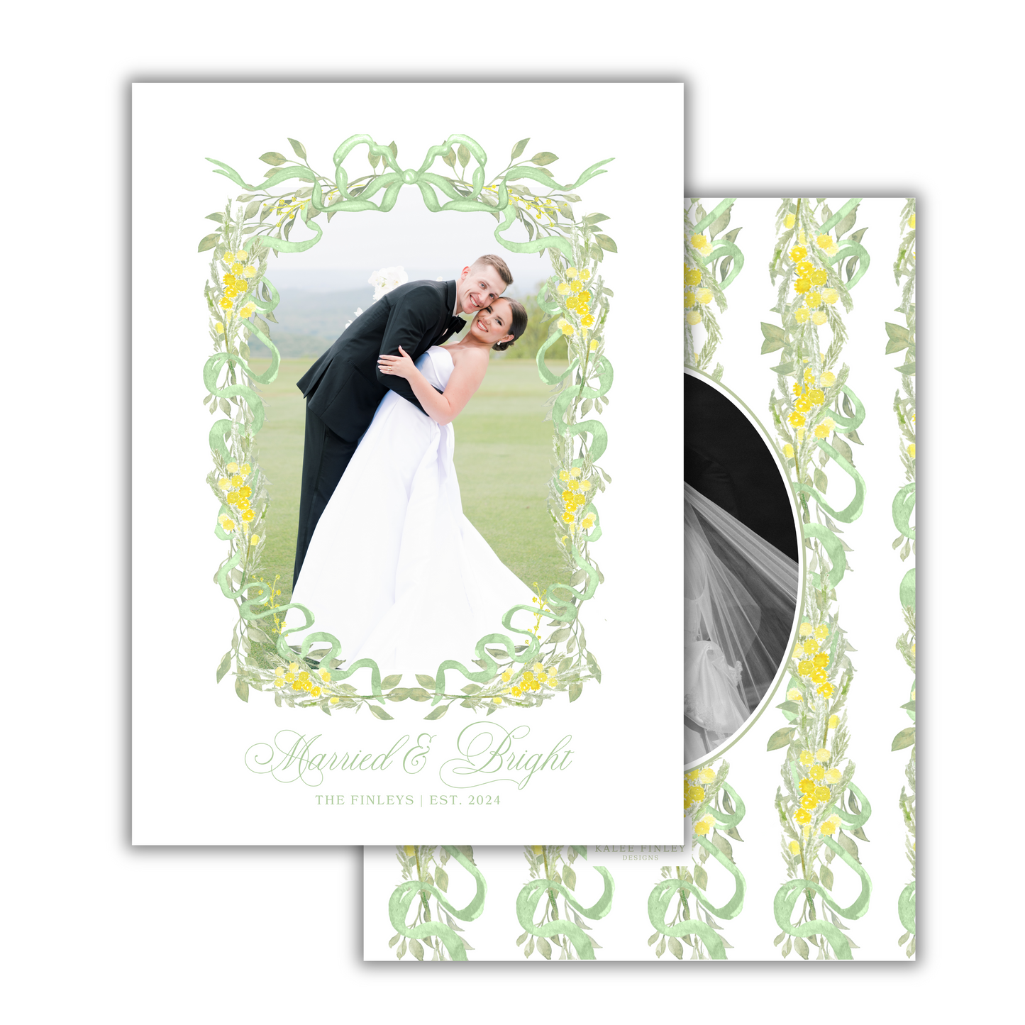 Married & Bright Christmas Card