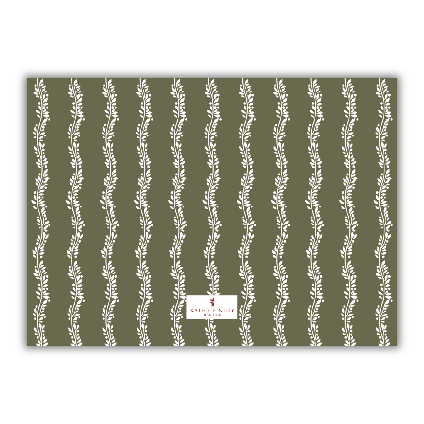 Green Classic Christmas Card