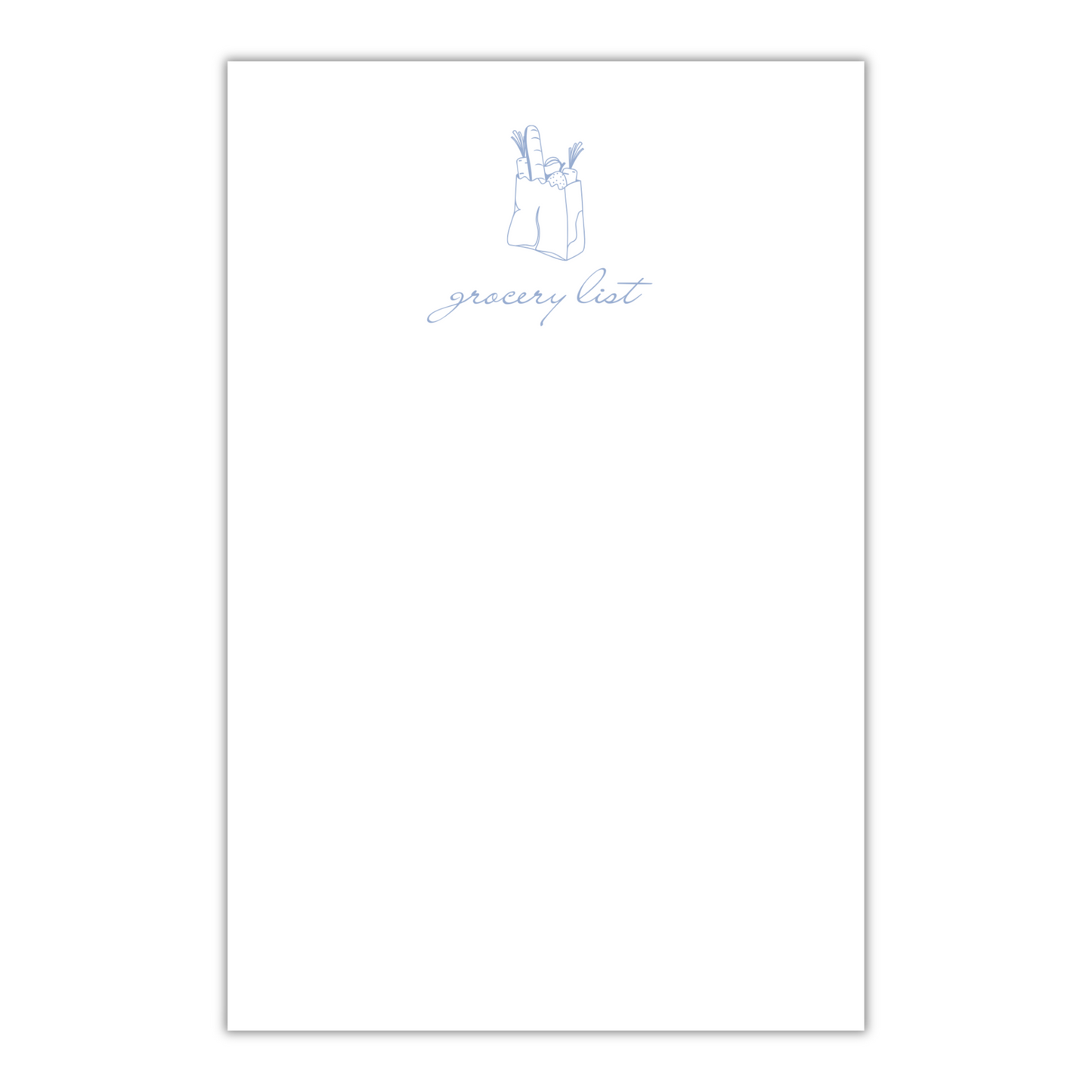 Grocery List Notepad