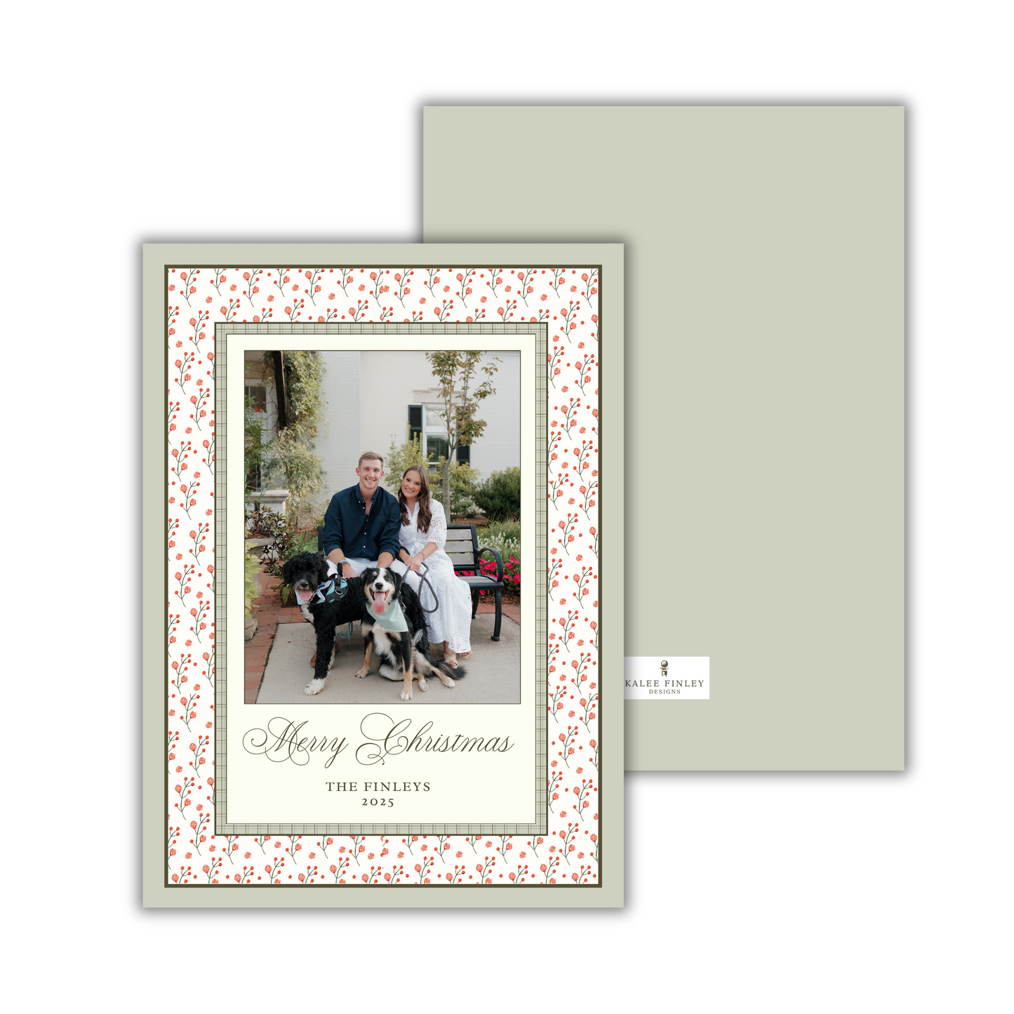 Floral Christmas Card
