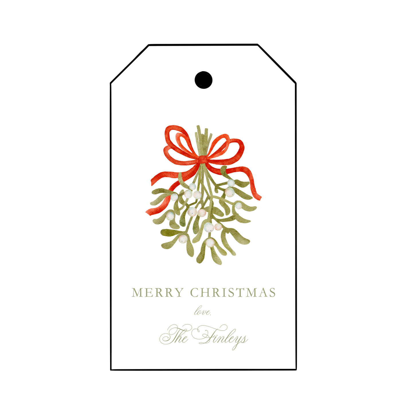 Mistletoe Gift Tags