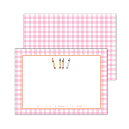 Crayon Teacher Stationery