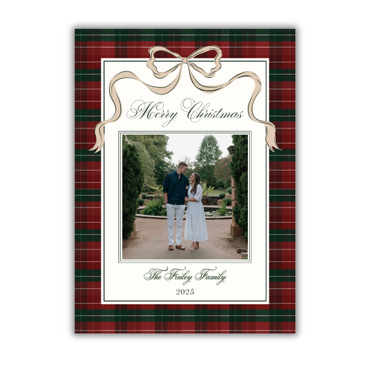 Plaid Classic Christmas Card