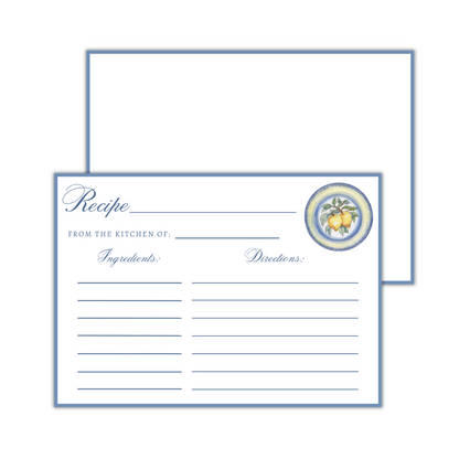 Recipe Card - Blue Lemon