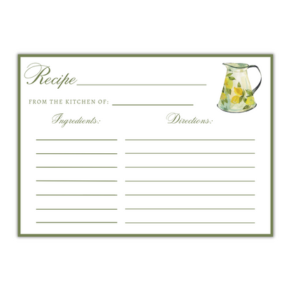 Recipe Card - Lemon