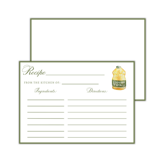 Recipe Card - Oil