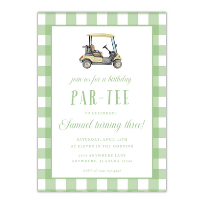 Par-tee Golf Invitation