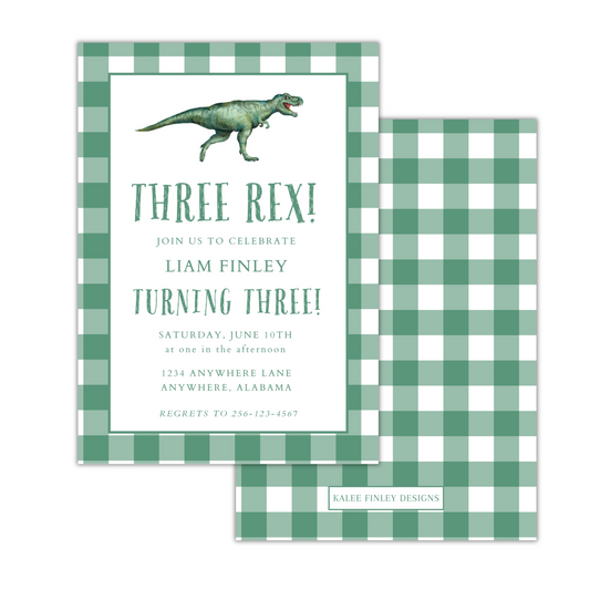 Three Rex Invitation