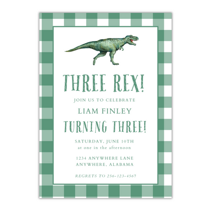 Three Rex Invitation