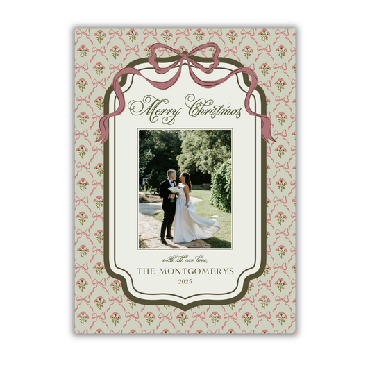 Bow Christmas Card