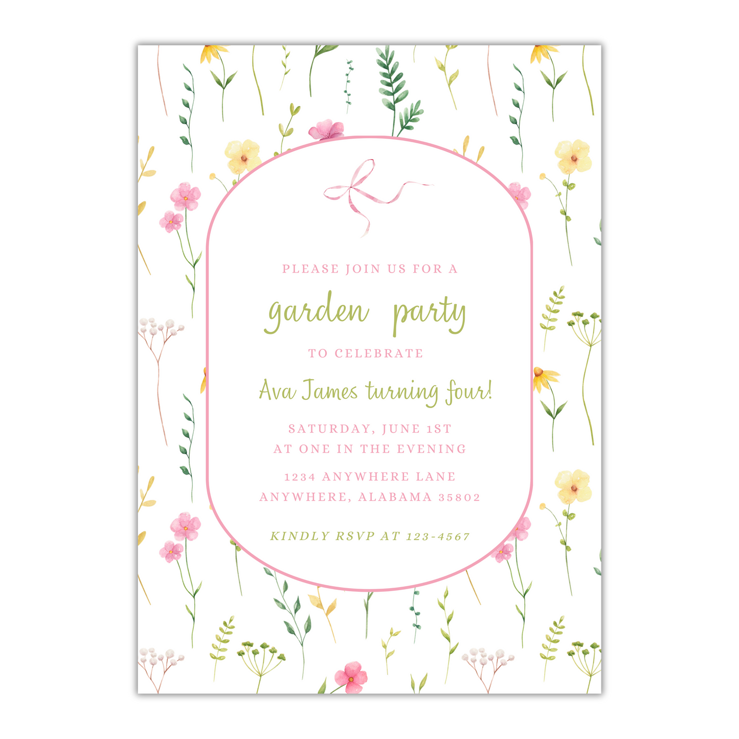 Garden Party Invitation