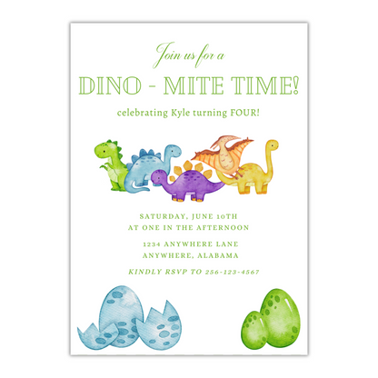 Dino-mite Invitation