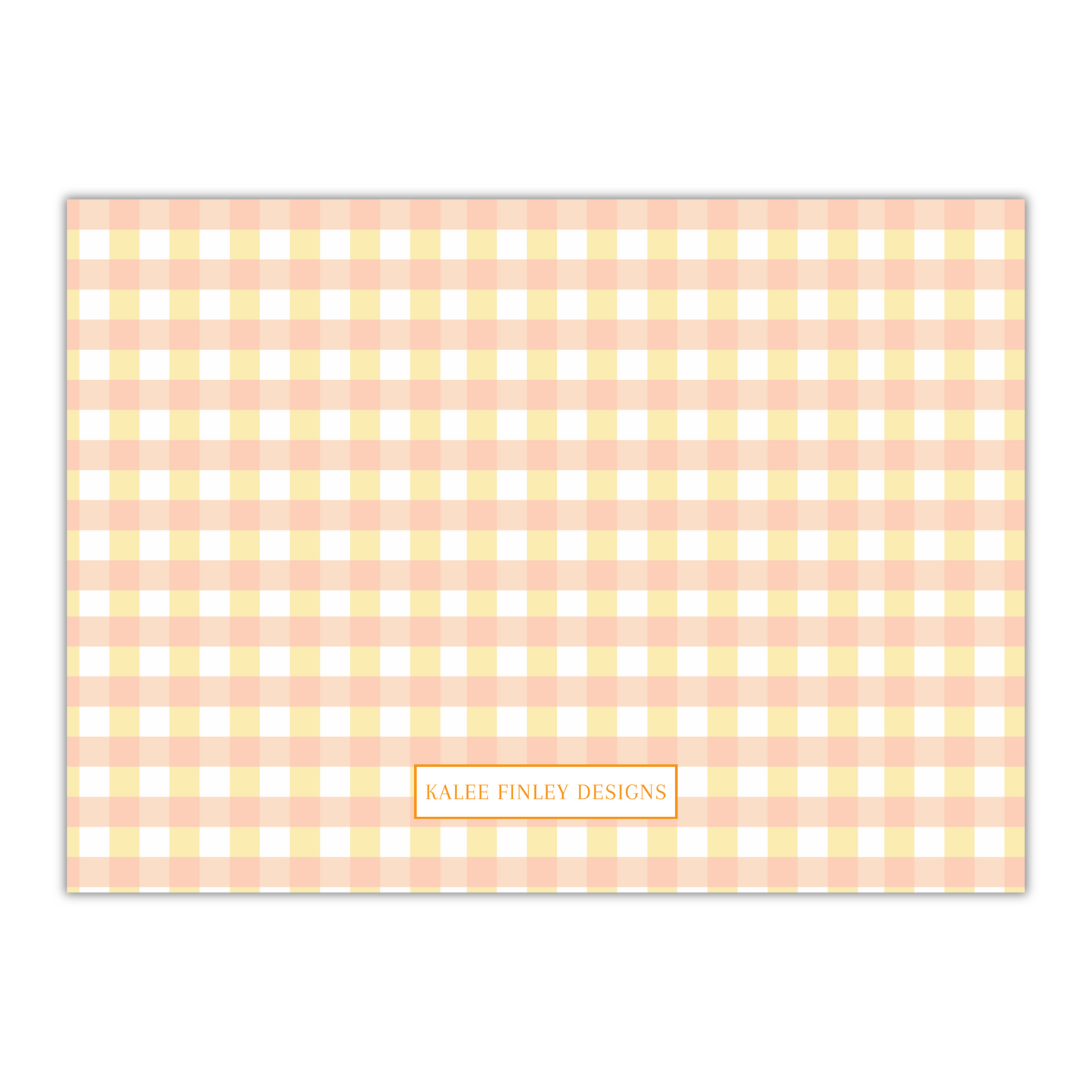 One Sweet Peach - Gingham