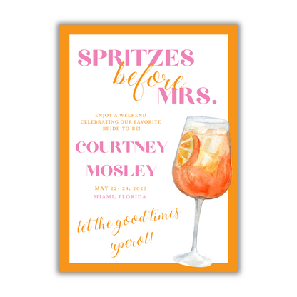 Spritzes Before Mrs.