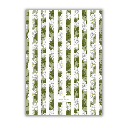 Green Floral Christmas Card