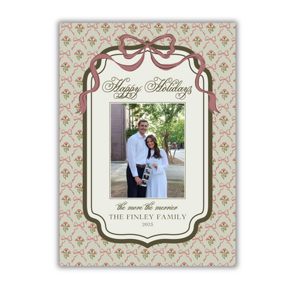 Bow Christmas Card