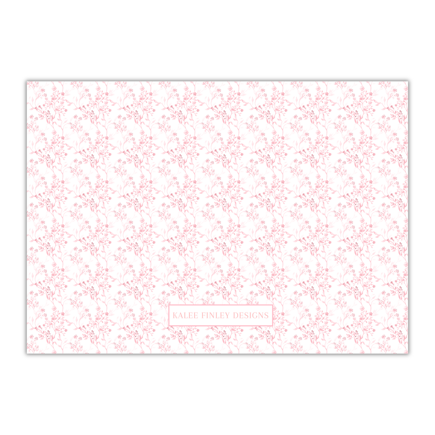 Pink Floral Nursery Stationery