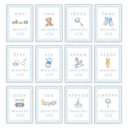 Boy Milestone Cards