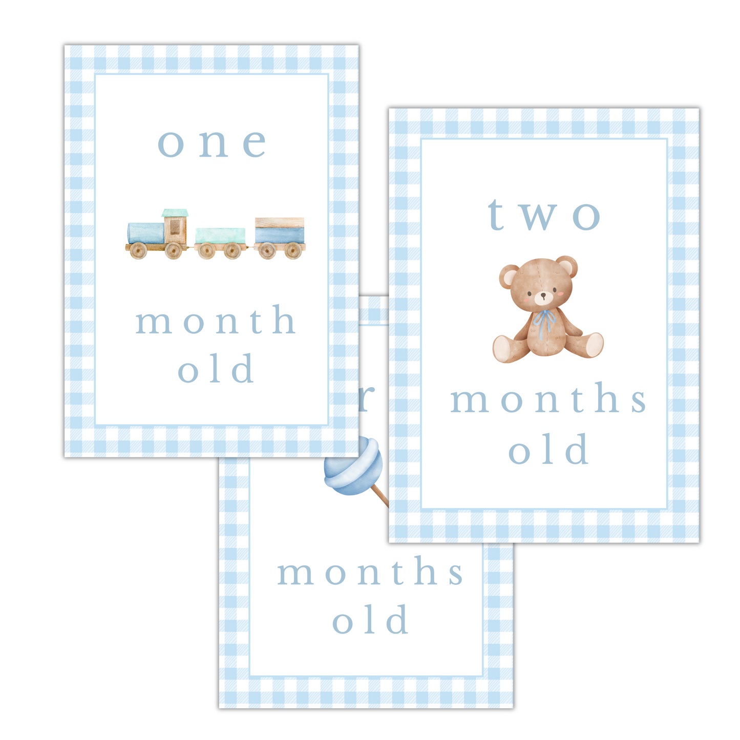 Boy Milestone Cards