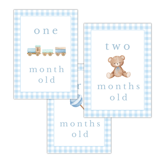 Boy Milestone Cards