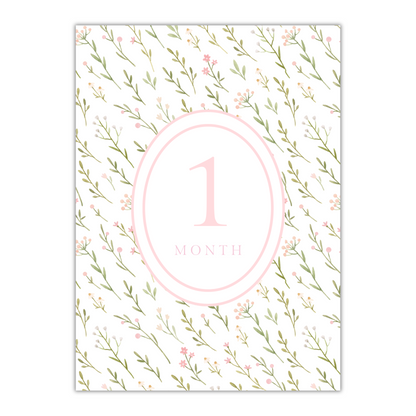 Floral Milestone Cards