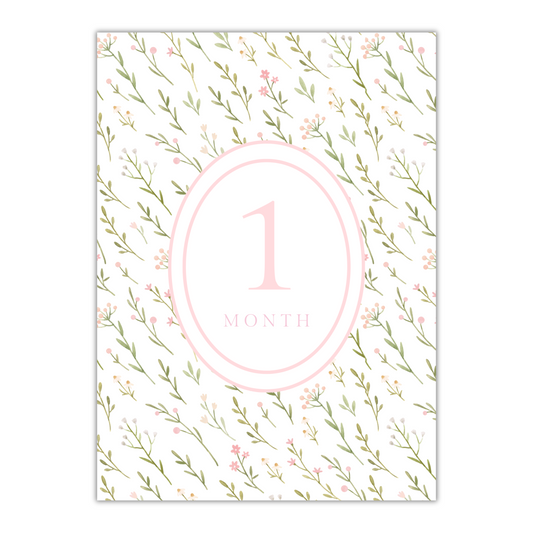 Floral Milestone Cards