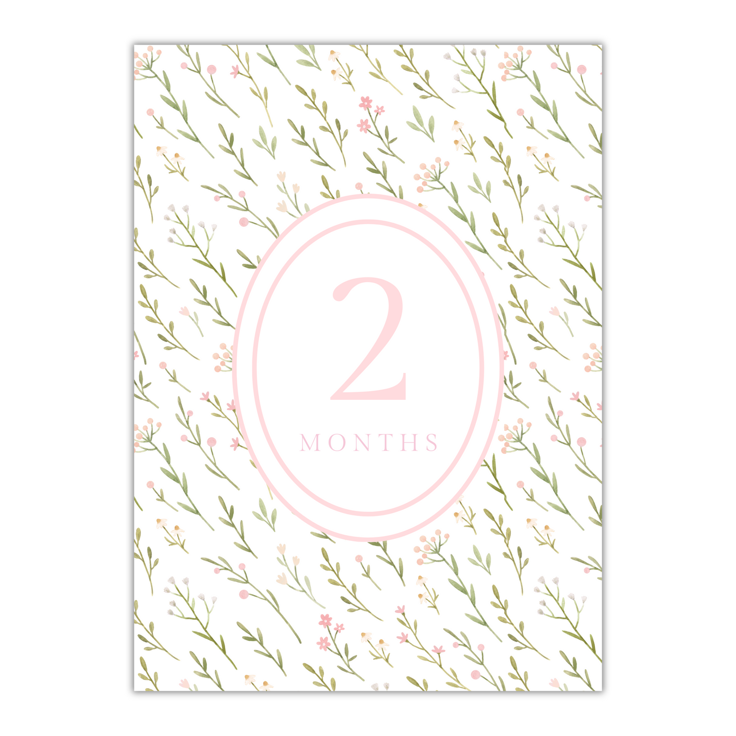 Floral Milestone Cards