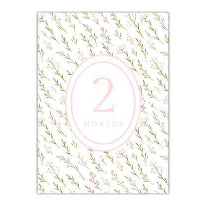 Floral Milestone Cards