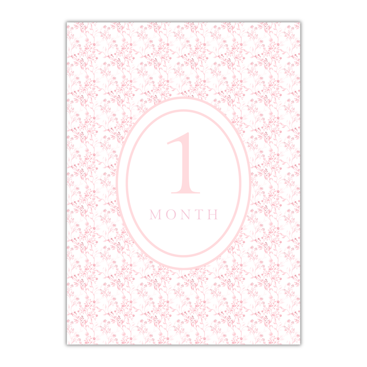 Pink Milestone Cards