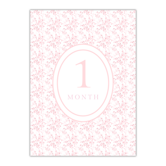 Pink Milestone Cards