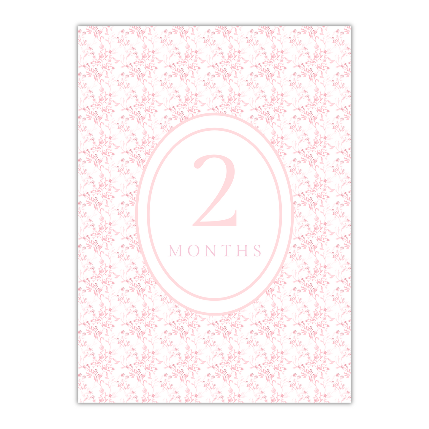 Pink Milestone Cards