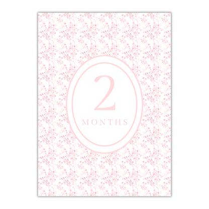 Pink Milestone Cards