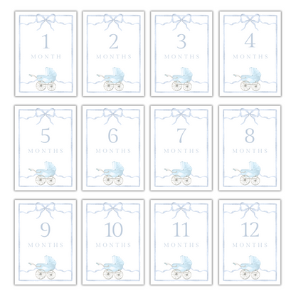 Blue Carriage Milestone Cards