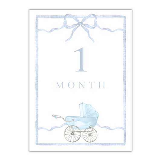 Blue Carriage Milestone Cards