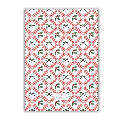 Bows and Mistletoes Christmas Card