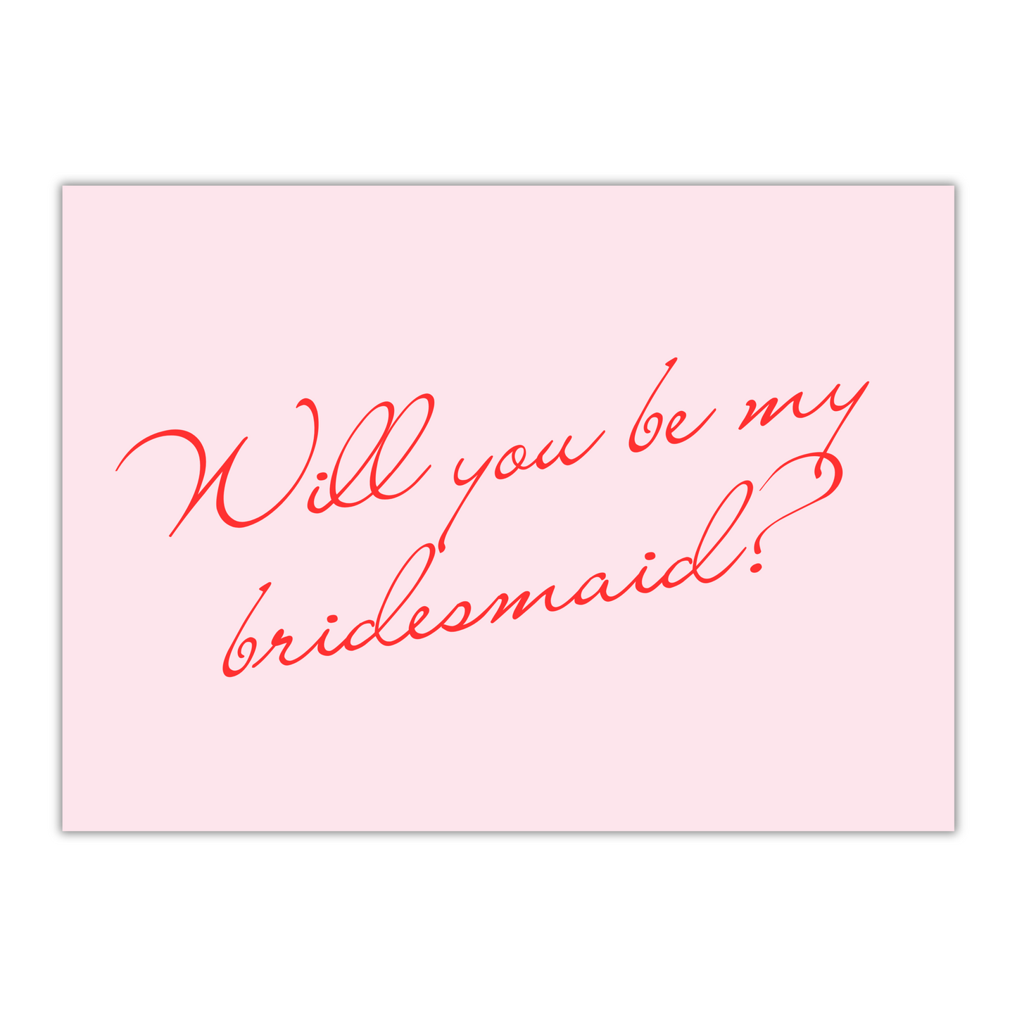 Pink and Red Bridesmaid Proposal