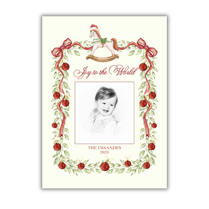 Rocking Horse Christmas Card